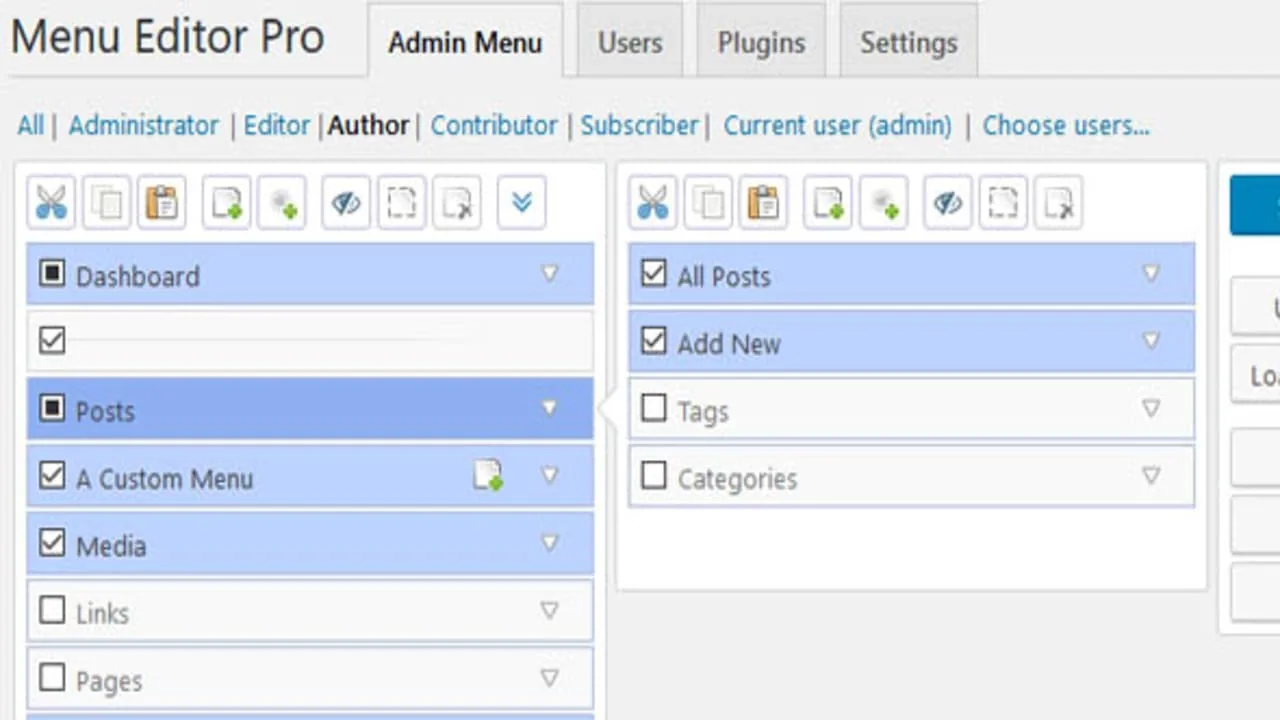 Admin Menu Editor Pro