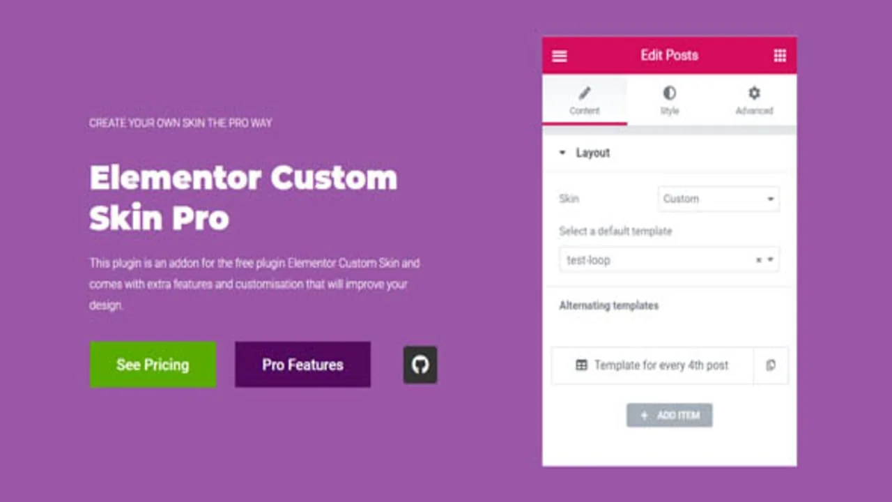 Elementor Custom Skin Pro