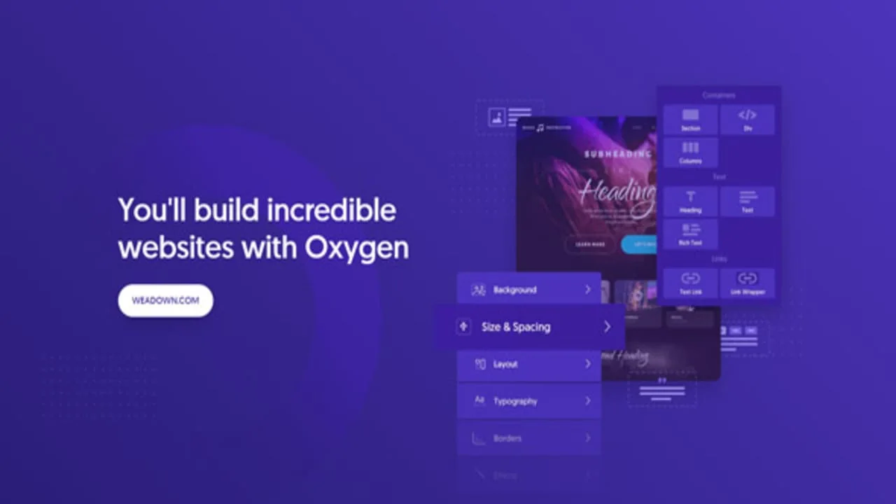 Oxygen Builder Theme Pro