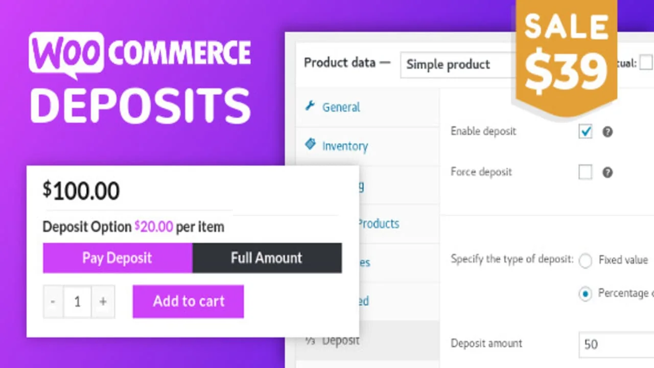 WooCommerce Deposits Pro