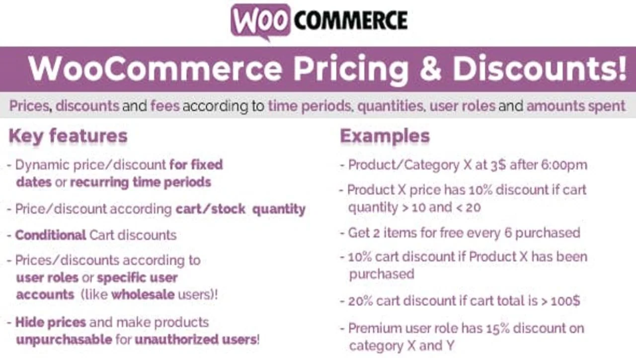WooCommerce Pricing & Discounts Pro