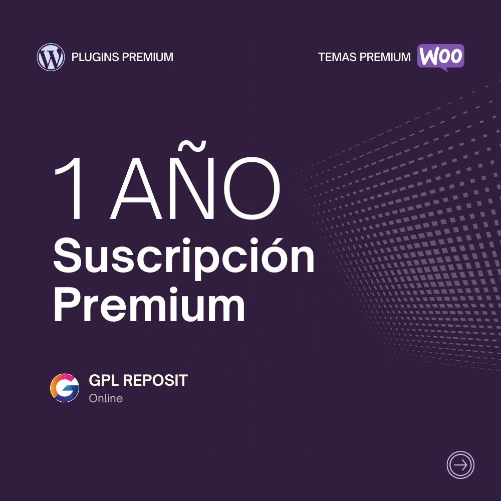 Suscripcion de 1 ano Premium Gpl Reposit