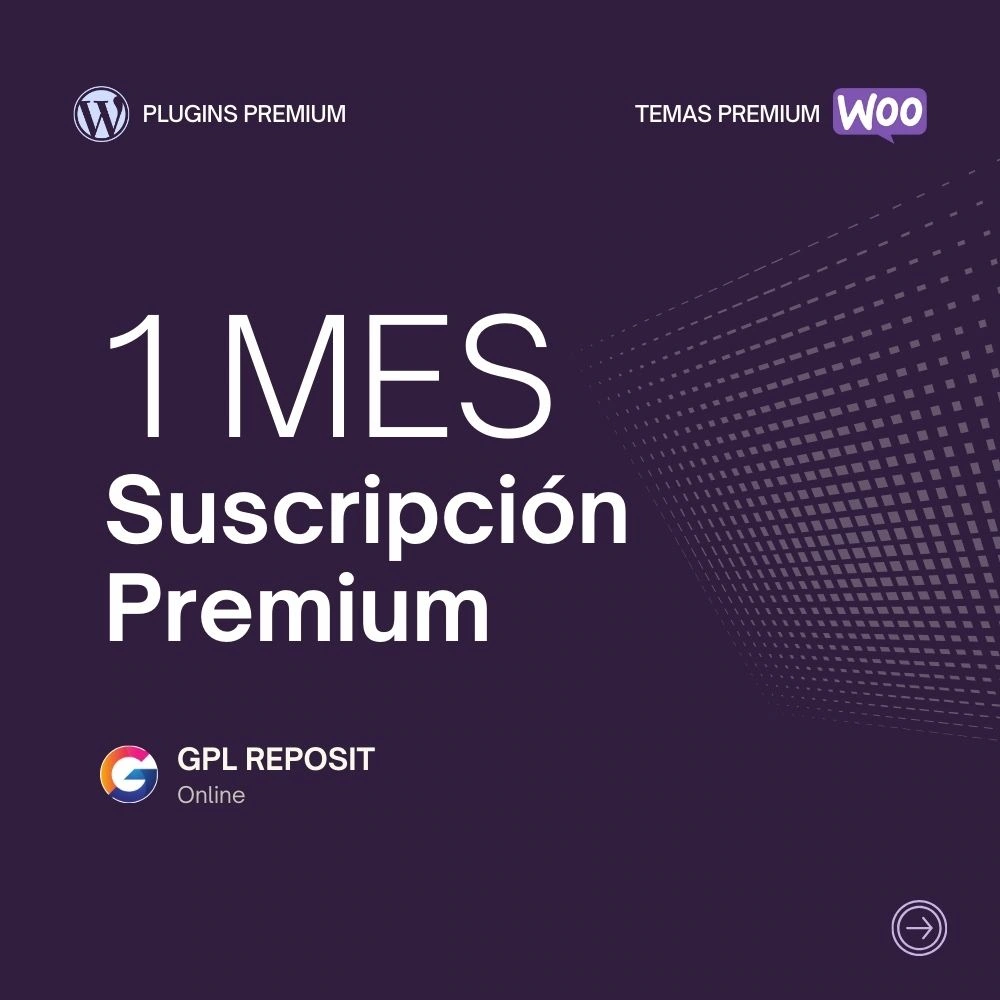 Suscripcion de 1 mes Premium Gpl Reposit