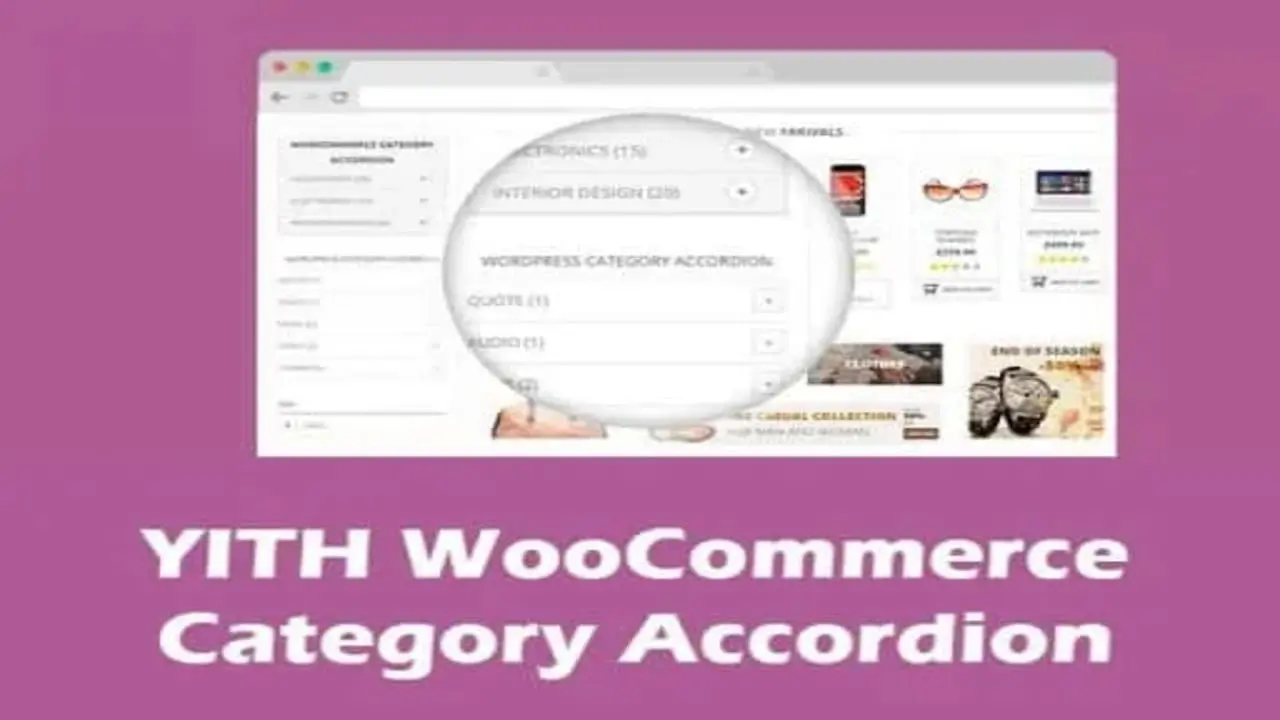 Descargar YITH WooCommerce Category Accordion Premium GPL Plugin de acordeón de categorías para WooCommerce con YITH Menú vertical de categorías WooCommerce con YITH Category Accordion GPL