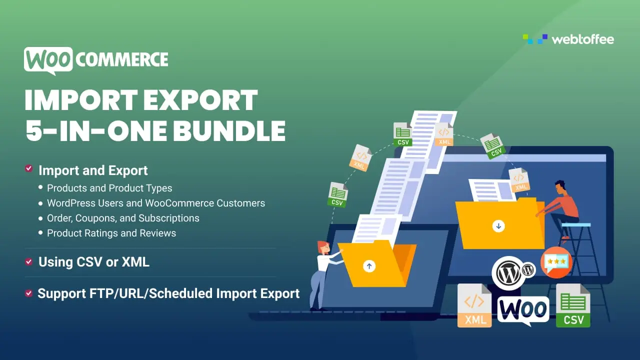 Import Export for WooCommerce Wrapper plugin de Webtoffee para migración y gestión de datos en tiendas online
