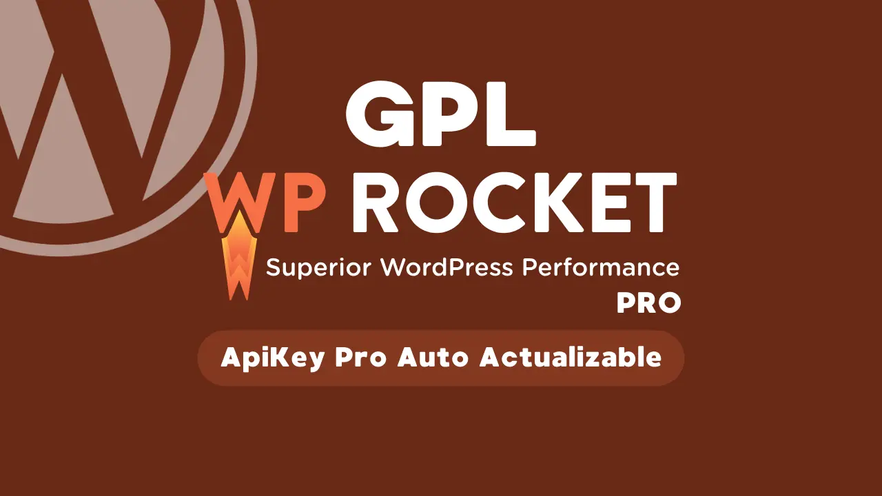 WP Rocket Pro GPL Auto Actualizable