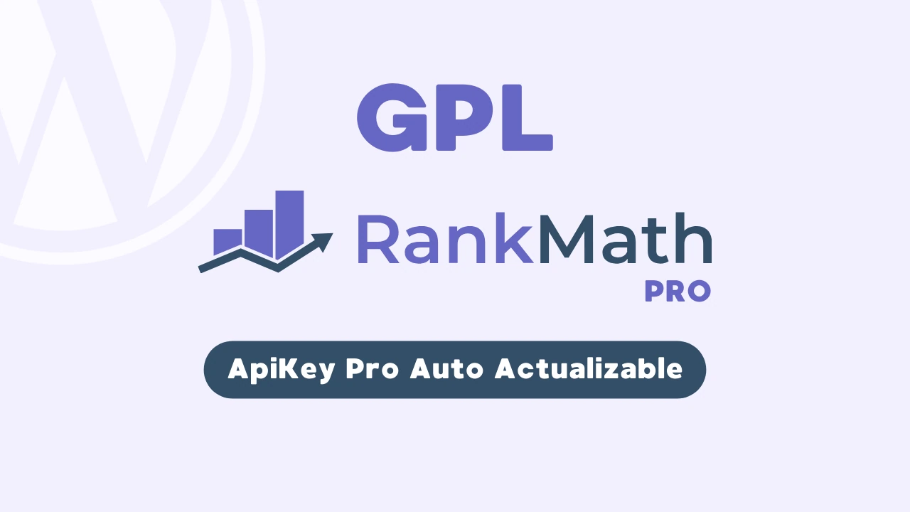 Rank Math Pro GPL Auto Actualizable