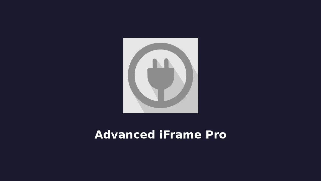 Advanced iFrame Pro