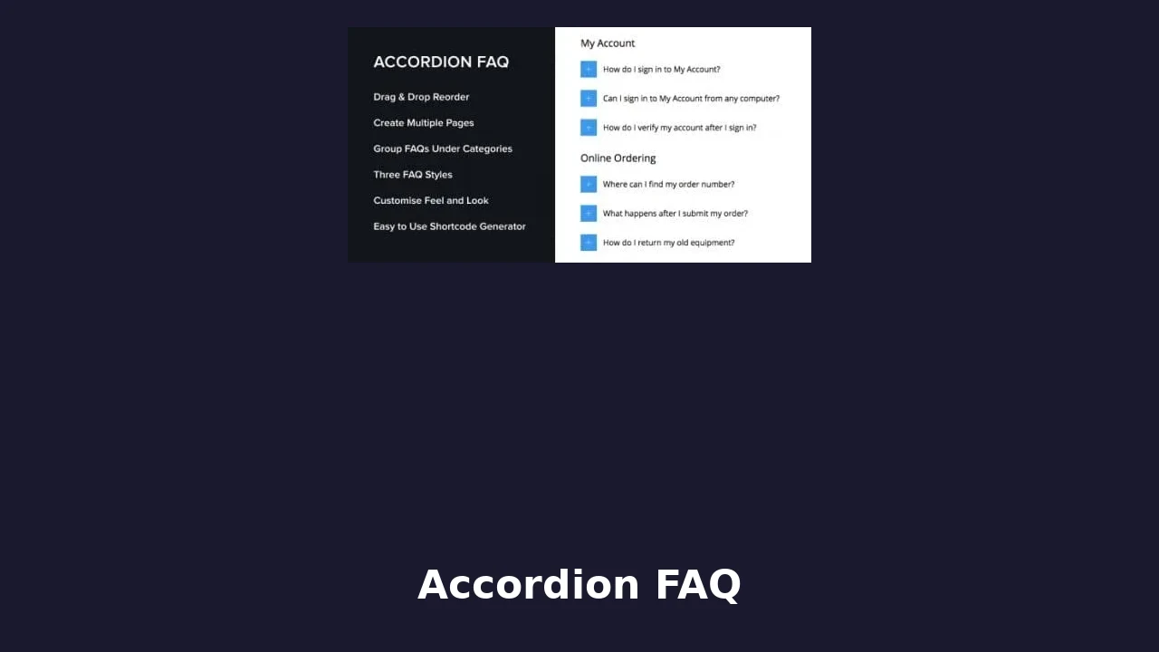 Accordion FAQ WordPress Plugin