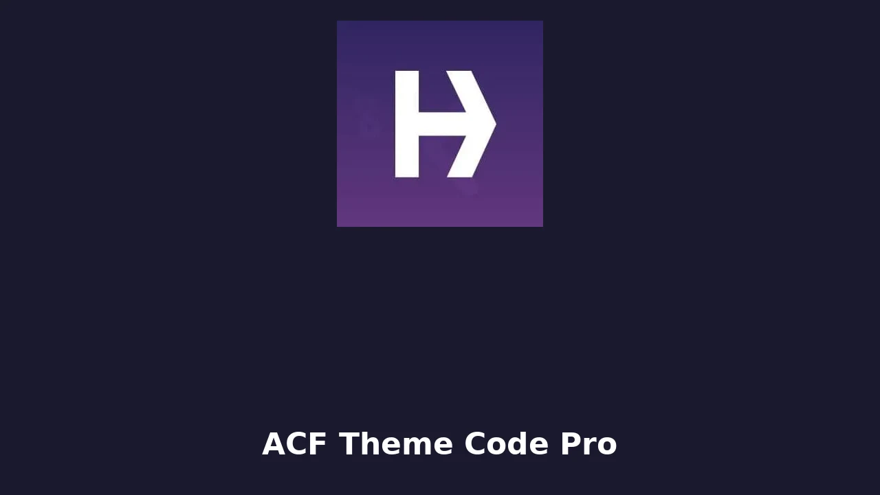 ACF Theme Code Pro